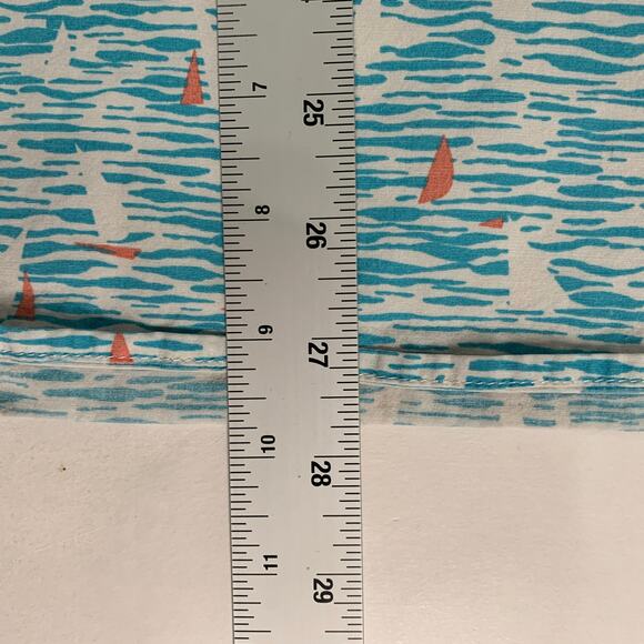 Chubbies L Mens Blue Waves Sailing Popover Short Sleeve Beach Hawaiian - Picture 7 of 8